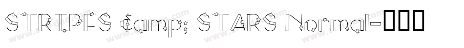 STRIPES & STARS Normal字体转换